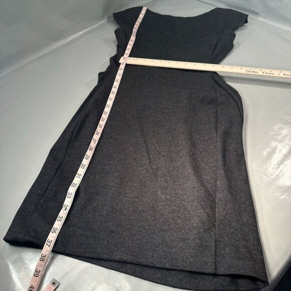 Diane Von Furstenberg Dress Women Ruched Wool Blend Knit DVF Stretch Sleeveless - Picture 11 of 16